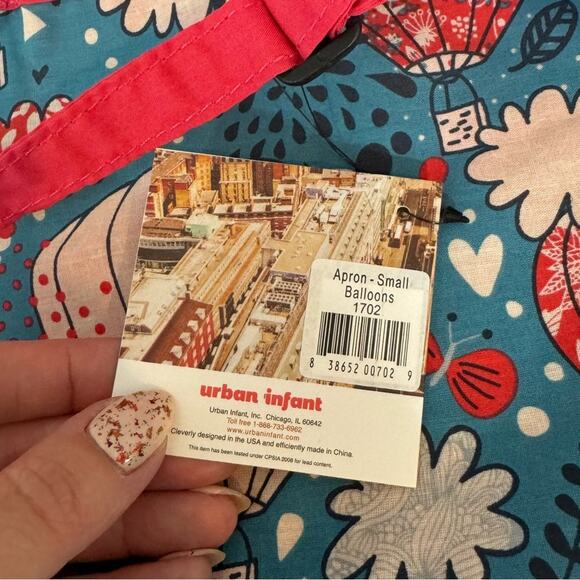 Urban Infant Little Helper Balloon Pattern Apron - Picture 3 of 4